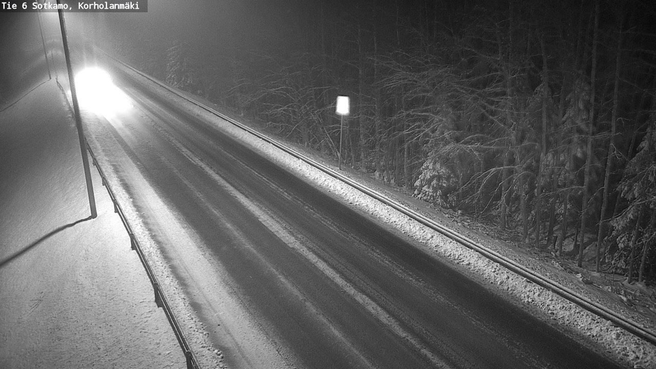 Weather Camera Image Väg 6 Sotkamo, Korholanmäki, Sotkamo, Kainuu