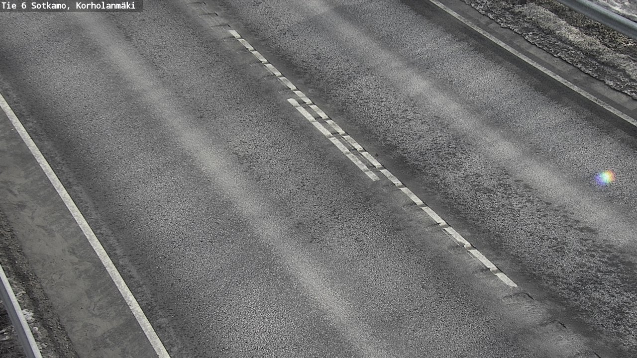 Weather Camera Image Väg 6 Sotkamo, Korholanmäki, Sotkamo, Kainuu