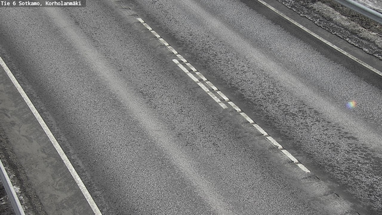 Weather Camera Image Väg 6 Sotkamo, Korholanmäki, Sotkamo, Kainuu