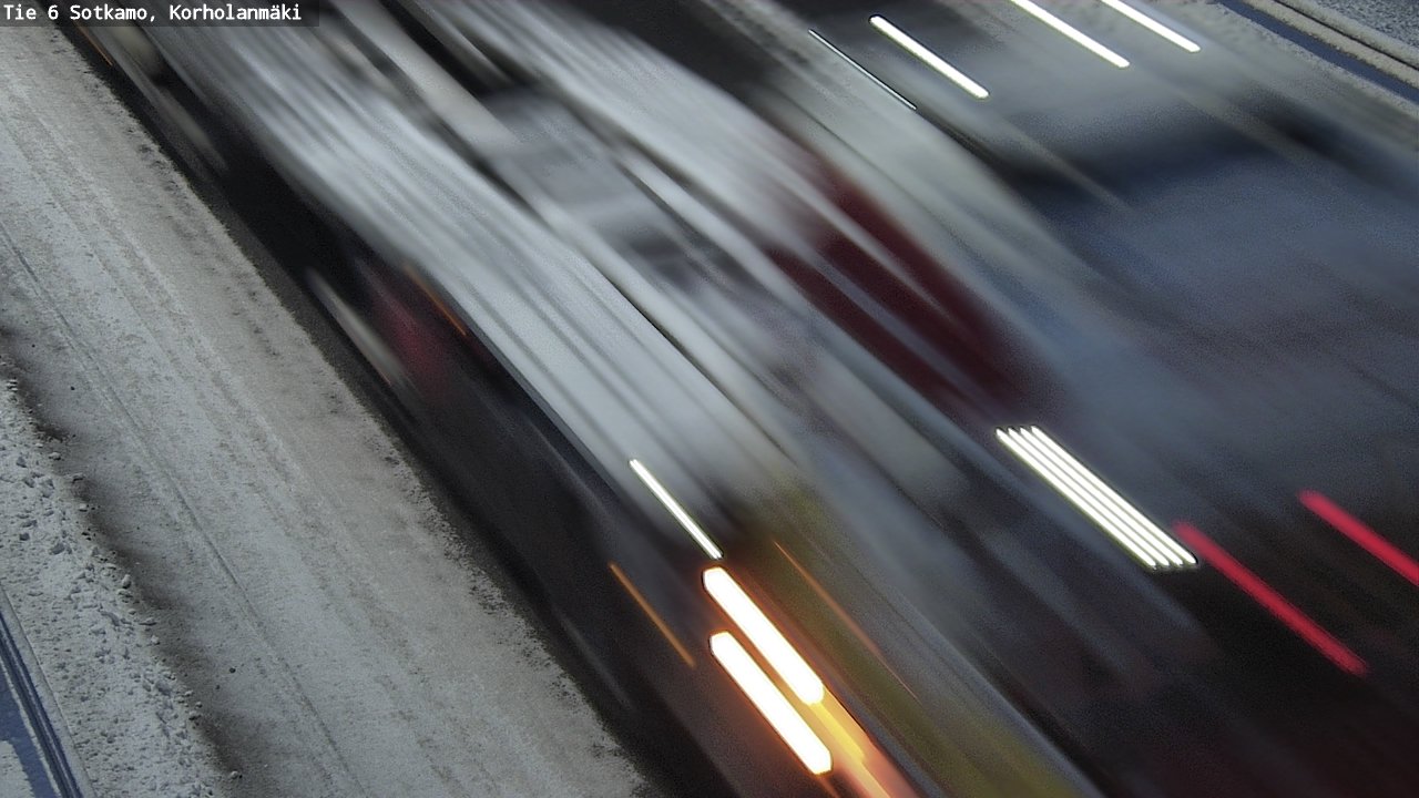 Weather Camera Image Väg 6 Sotkamo, Korholanmäki, Sotkamo, Kainuu