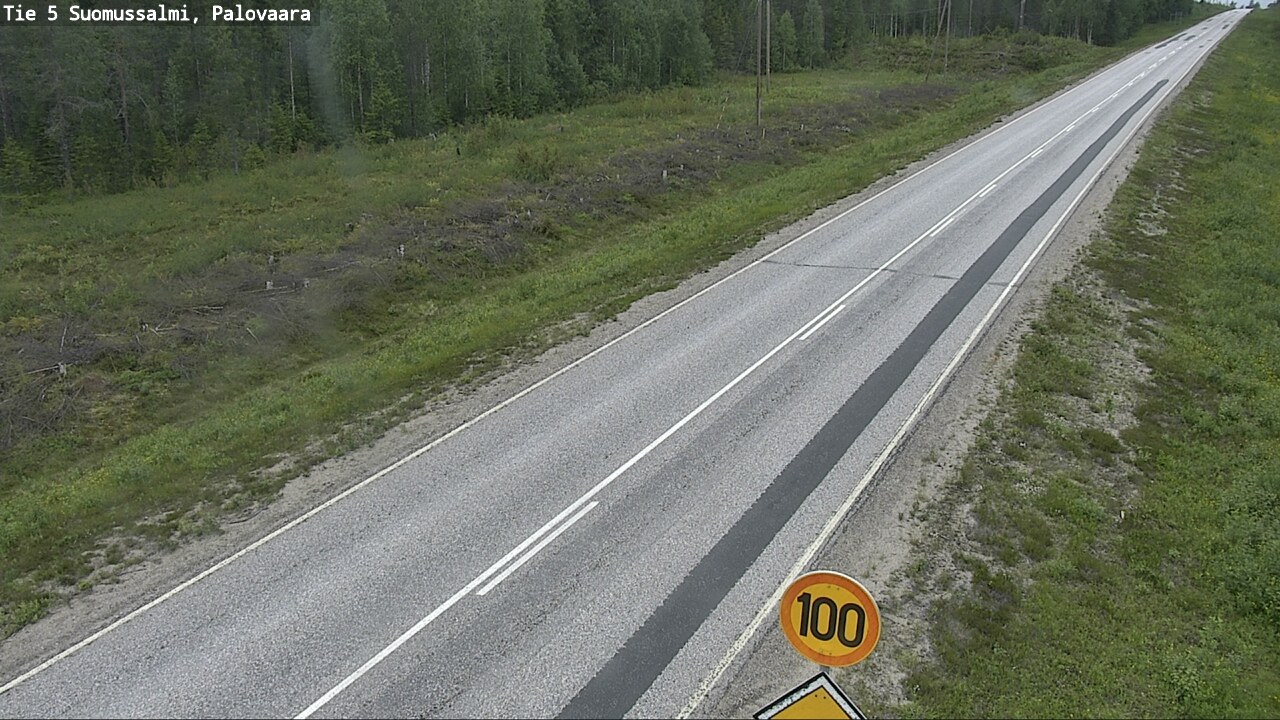 Weather Camera Image Road 5 Suomussalmi, Palovaara, Suomussalmi, Kainuu