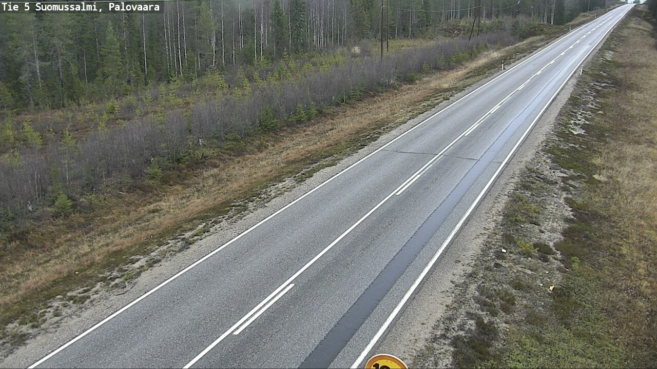 Weather Camera Image Väg 5 Suomussalmi, Palovaara, Suomussalmi, Kainuu