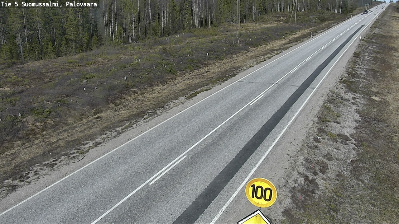 Weather Camera Image Road 5 Suomussalmi, Palovaara, Suomussalmi, Kainuu