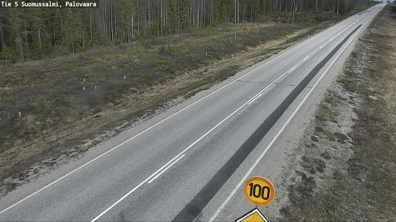 Weather Camera Image Road 5 Suomussalmi, Palovaara, Suomussalmi, Kainuu