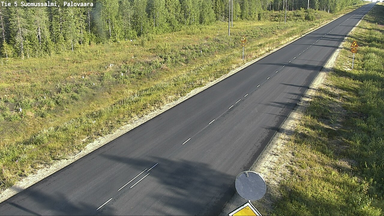 Weather Camera Image Road 5 Suomussalmi, Palovaara, Suomussalmi, Kainuu