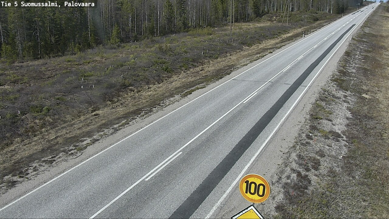 Weather Camera Image Road 5 Suomussalmi, Palovaara, Suomussalmi, Kainuu
