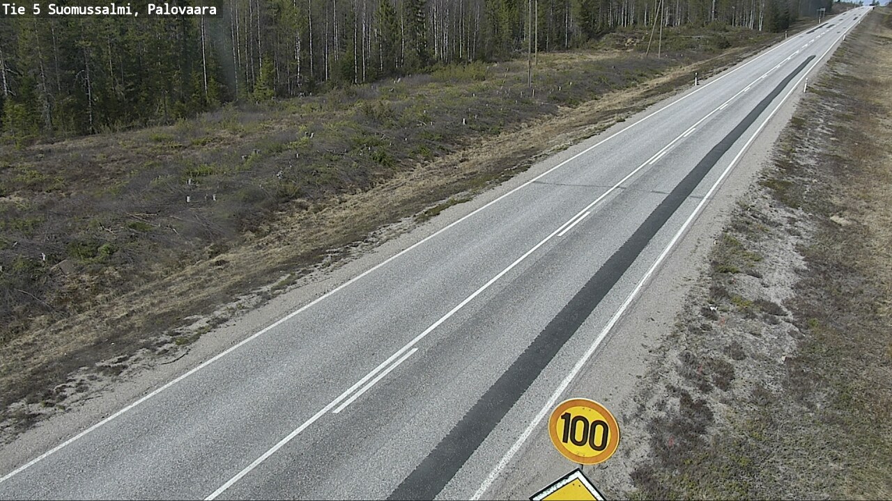 Weather Camera Image Road 5 Suomussalmi, Palovaara, Suomussalmi, Kainuu