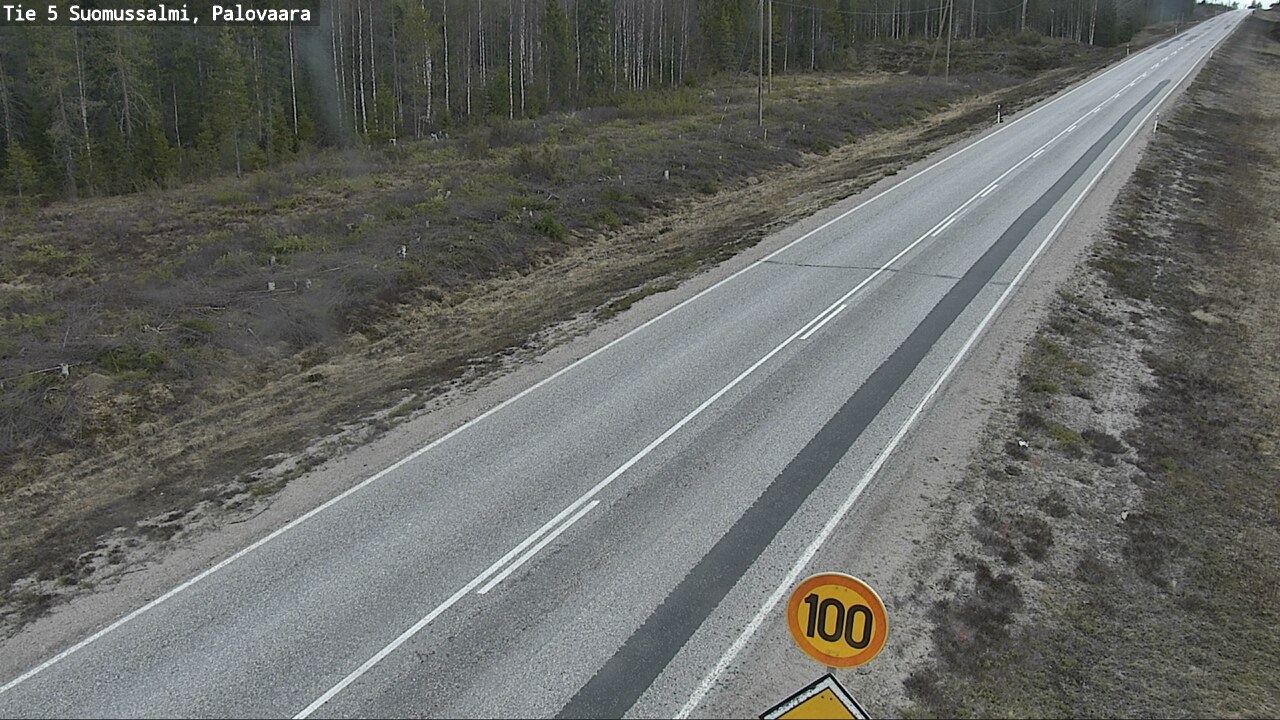 Weather Camera Image Road 5 Suomussalmi, Palovaara, Suomussalmi, Kainuu