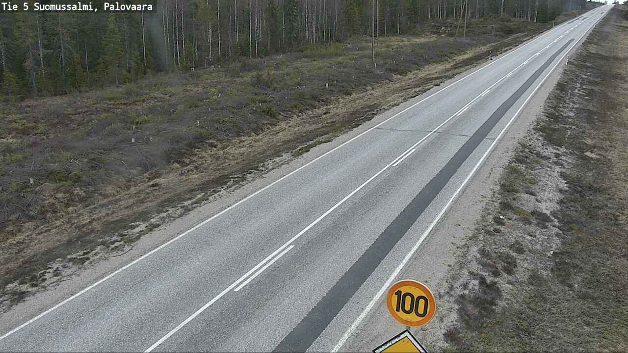 Weather Camera Image Road 5 Suomussalmi, Palovaara, Suomussalmi, Kainuu