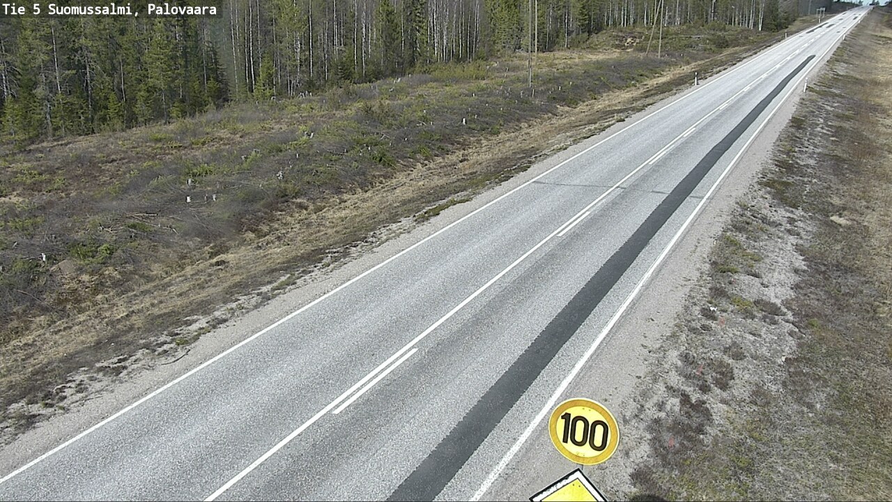 Weather Camera Image Road 5 Suomussalmi, Palovaara, Suomussalmi, Kainuu