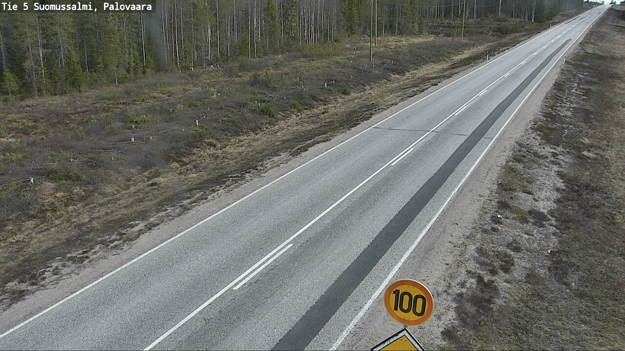 Weather Camera Image Road 5 Suomussalmi, Palovaara, Suomussalmi, Kainuu
