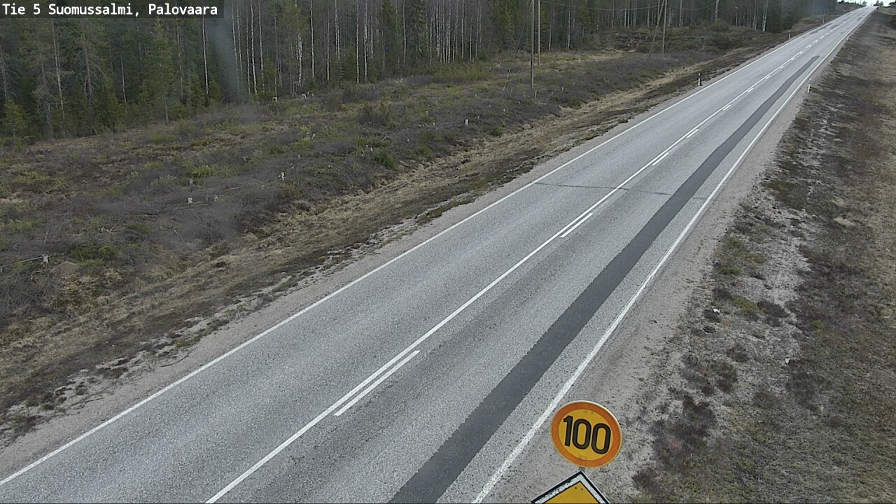Weather Camera Image Road 5 Suomussalmi, Palovaara, Suomussalmi, Kainuu