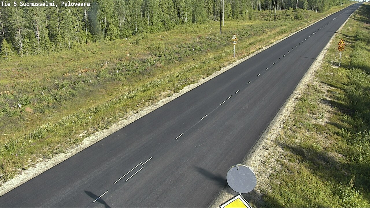 Weather Camera Image Road 5 Suomussalmi, Palovaara, Suomussalmi, Kainuu