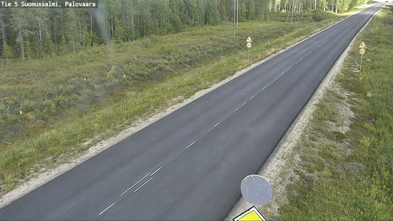 Weather Camera Image Road 5 Suomussalmi, Palovaara, Suomussalmi, Kainuu
