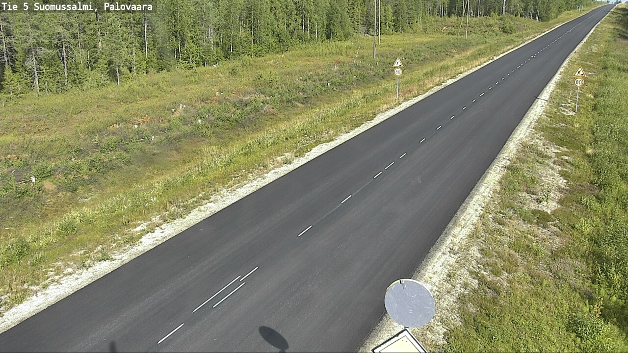 Weather Camera Image Road 5 Suomussalmi, Palovaara, Suomussalmi, Kainuu