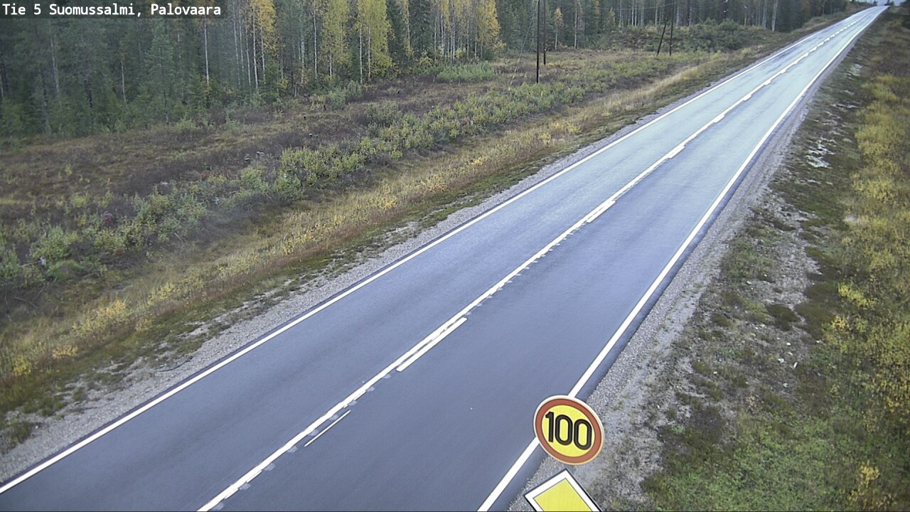 Weather Camera Image Road 5 Suomussalmi, Palovaara, Suomussalmi, Kainuu