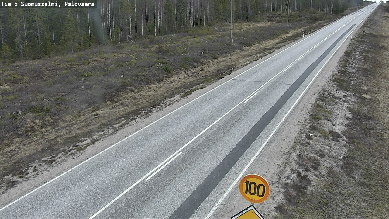 Weather Camera Image Road 5 Suomussalmi, Palovaara, Suomussalmi, Kainuu