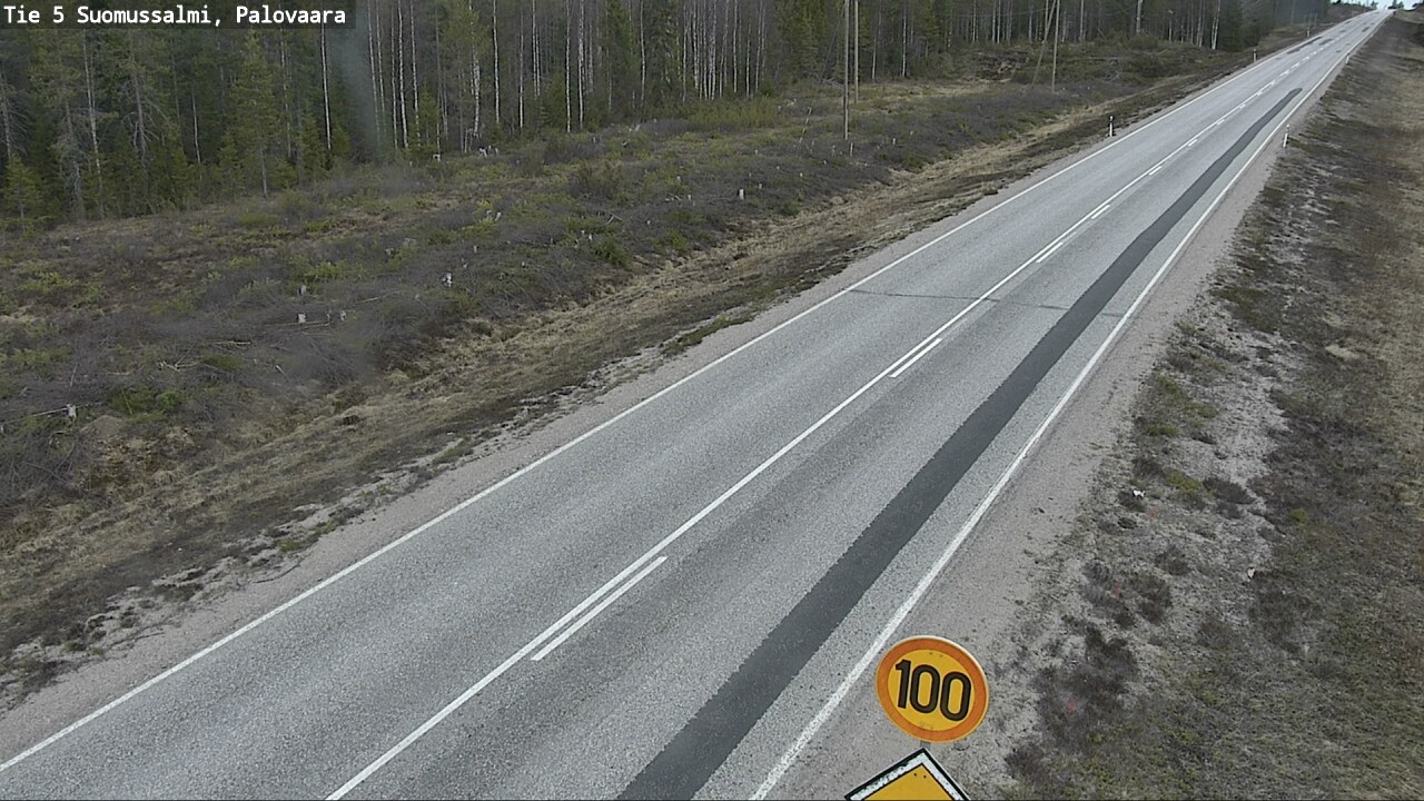 Weather Camera Image Road 5 Suomussalmi, Palovaara, Suomussalmi, Kainuu