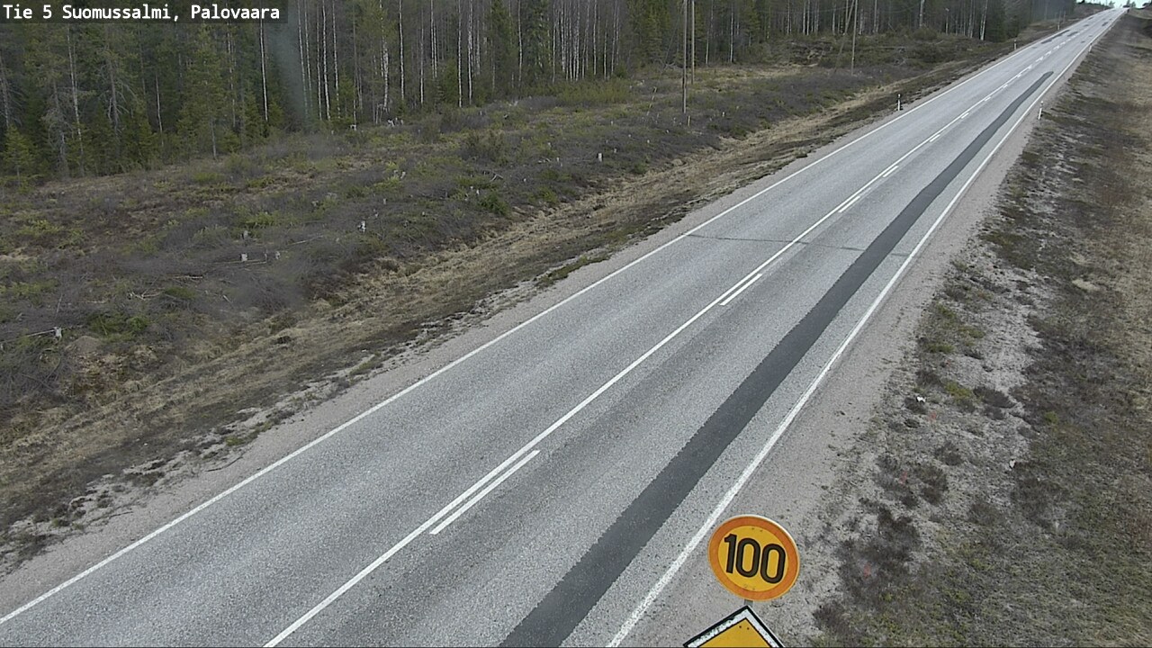 Weather Camera Image Road 5 Suomussalmi, Palovaara, Suomussalmi, Kainuu