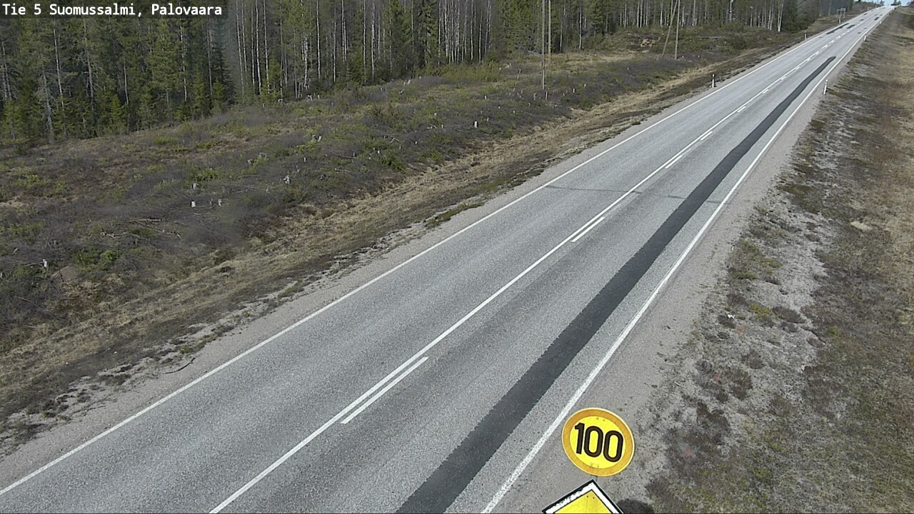 Weather Camera Image Road 5 Suomussalmi, Palovaara, Suomussalmi, Kainuu