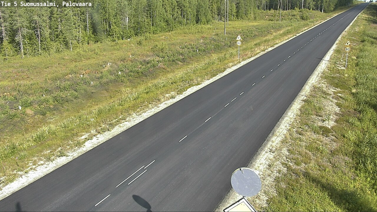 Weather Camera Image Road 5 Suomussalmi, Palovaara, Suomussalmi, Kainuu