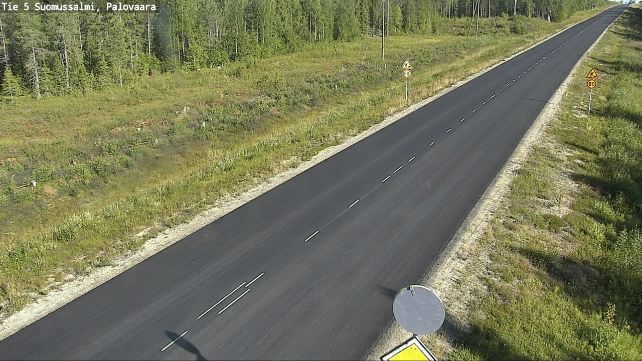 Weather Camera Image Road 5 Suomussalmi, Palovaara, Suomussalmi, Kainuu