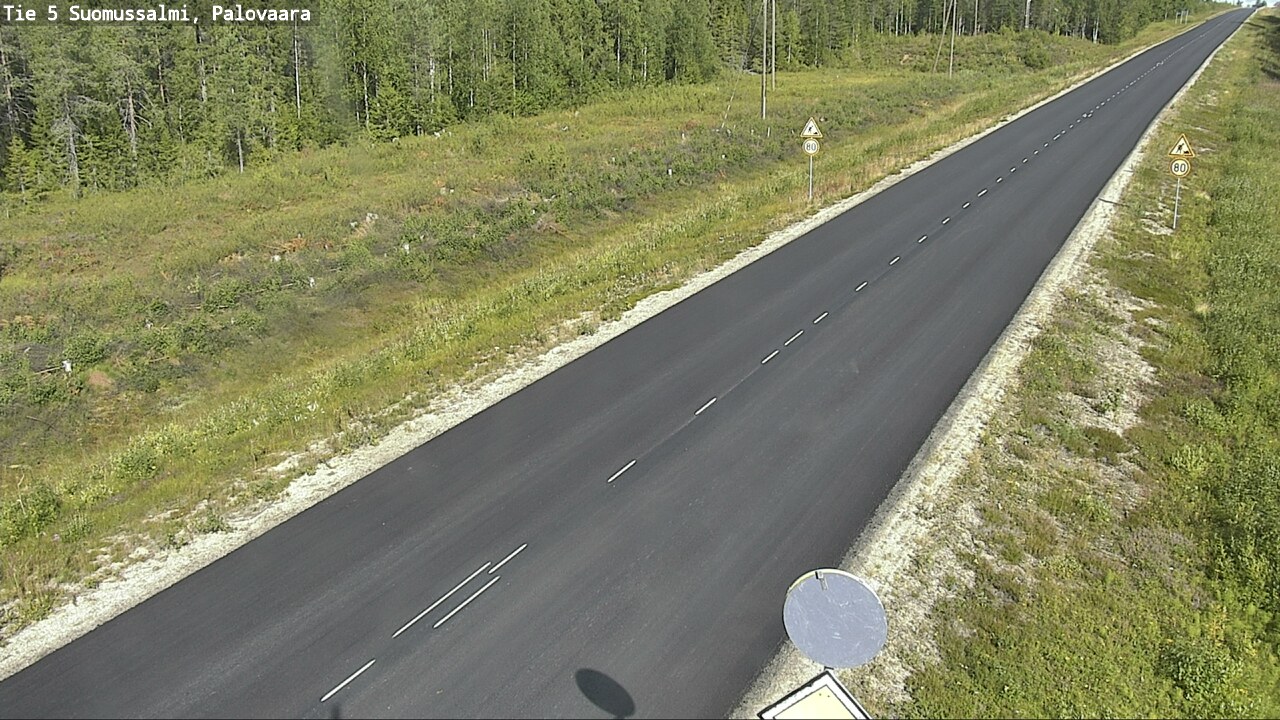 Kelikamerat Kuva Tie 5 Suomussalmi, Palovaara, Suomussalmi, Kainuu