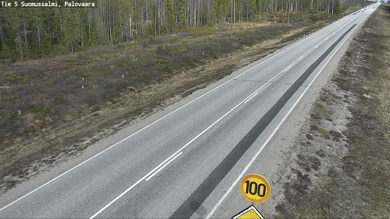 Weather Camera Image Road 5 Suomussalmi, Palovaara, Suomussalmi, Kainuu