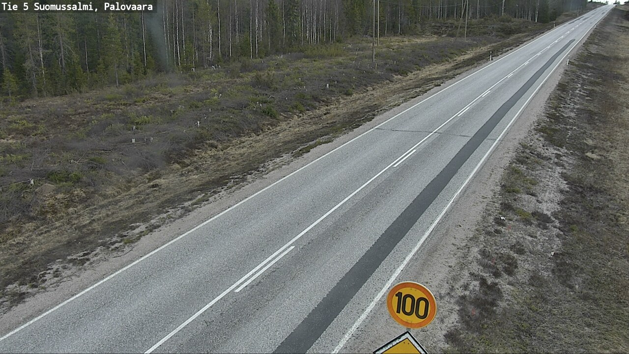 Weather Camera Image Road 5 Suomussalmi, Palovaara, Suomussalmi, Kainuu