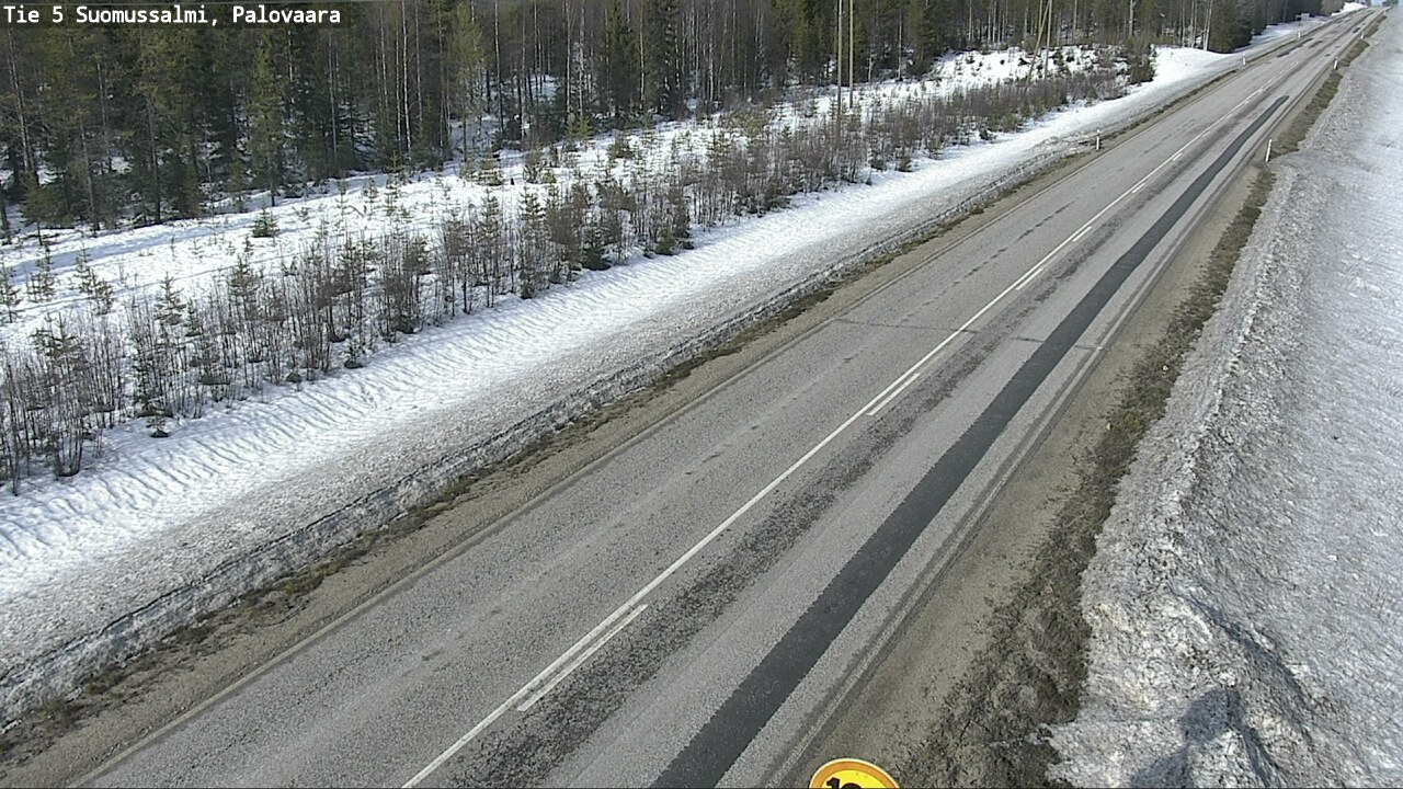 Weather Camera Image Road 5 Suomussalmi, Palovaara, Suomussalmi, Kainuu