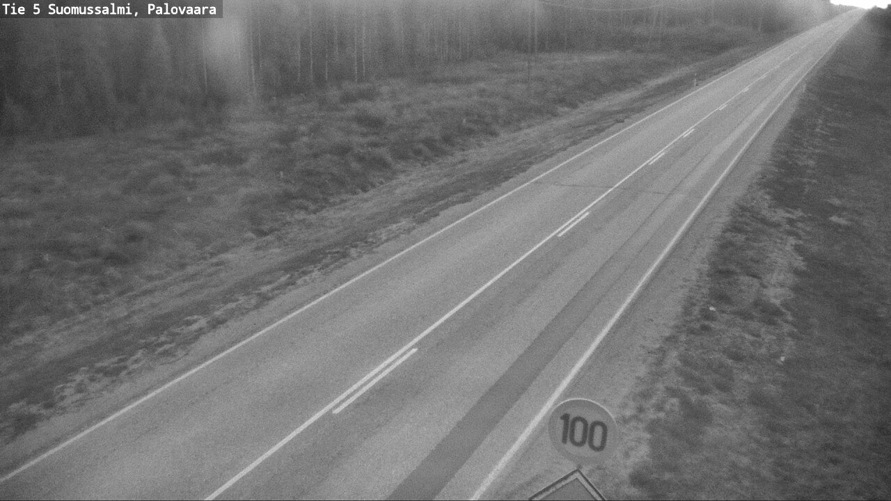 Weather Camera Image Road 5 Suomussalmi, Palovaara, Suomussalmi, Kainuu