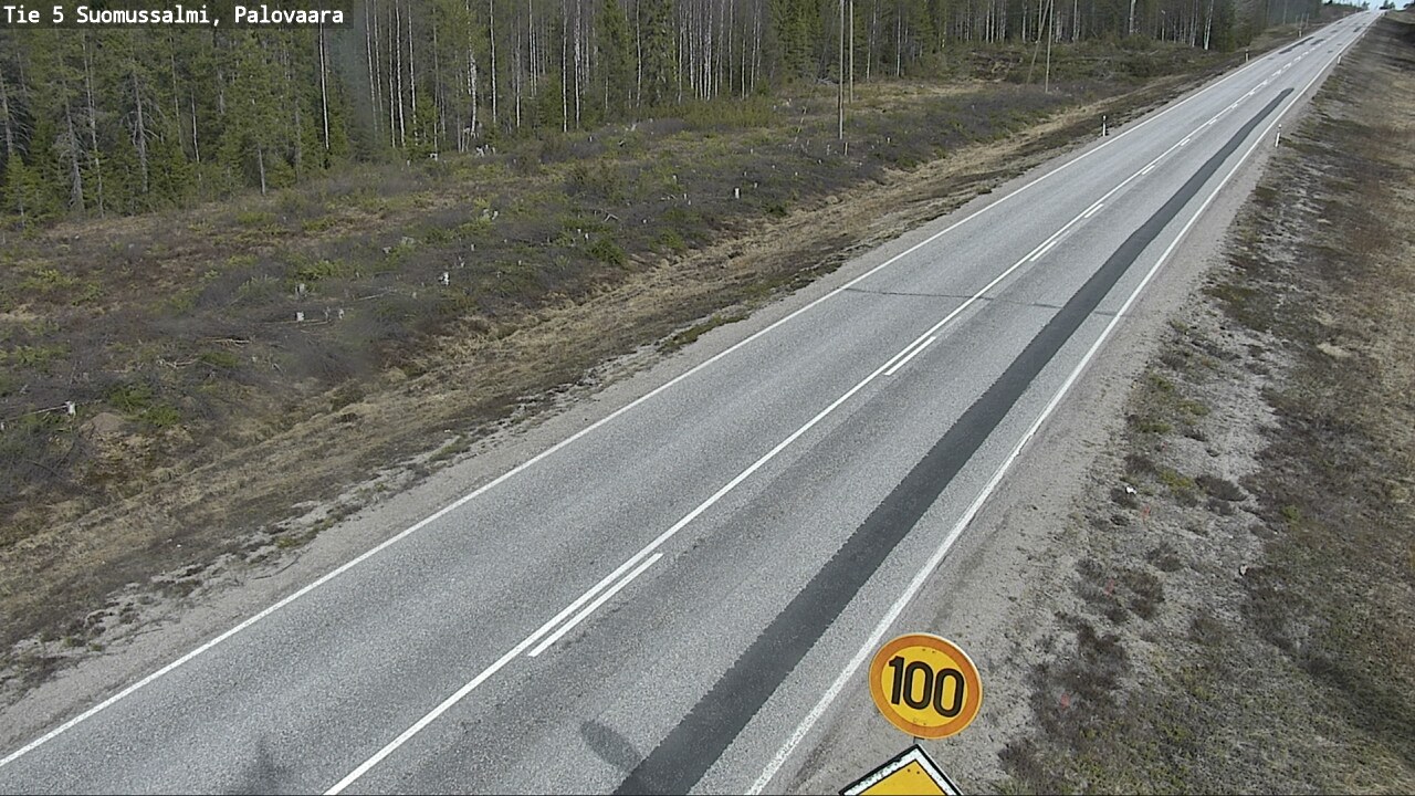 Kelikamerat Kuva Tie 5 Suomussalmi, Palovaara, Suomussalmi, Kainuu