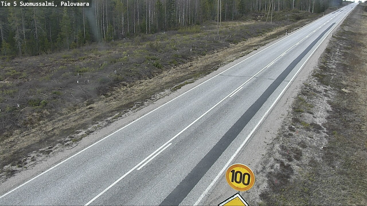 Weather Camera Image Road 5 Suomussalmi, Palovaara, Suomussalmi, Kainuu