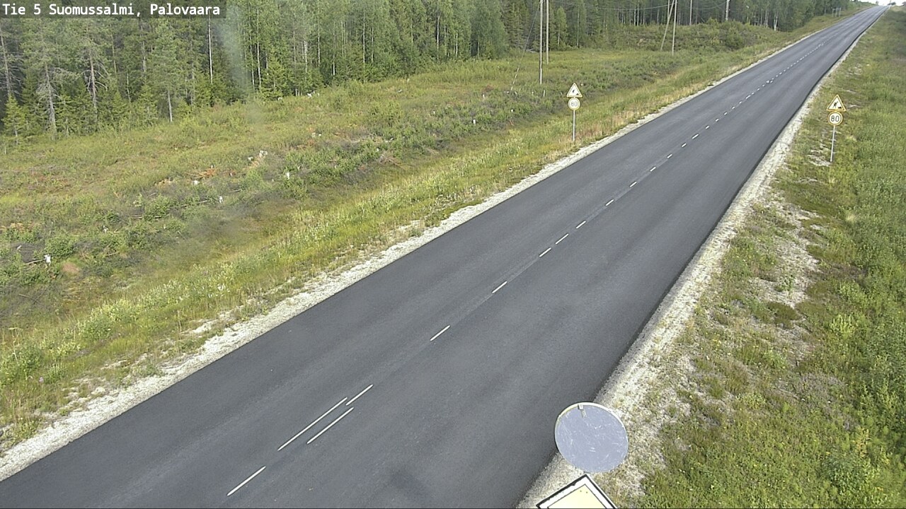 Weather Camera Image Road 5 Suomussalmi, Palovaara, Suomussalmi, Kainuu