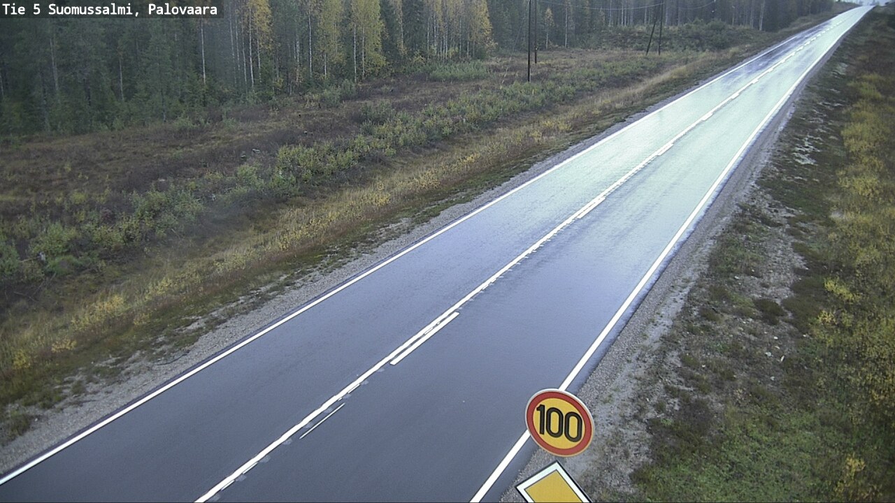 Weather Camera Image Road 5 Suomussalmi, Palovaara, Suomussalmi, Kainuu
