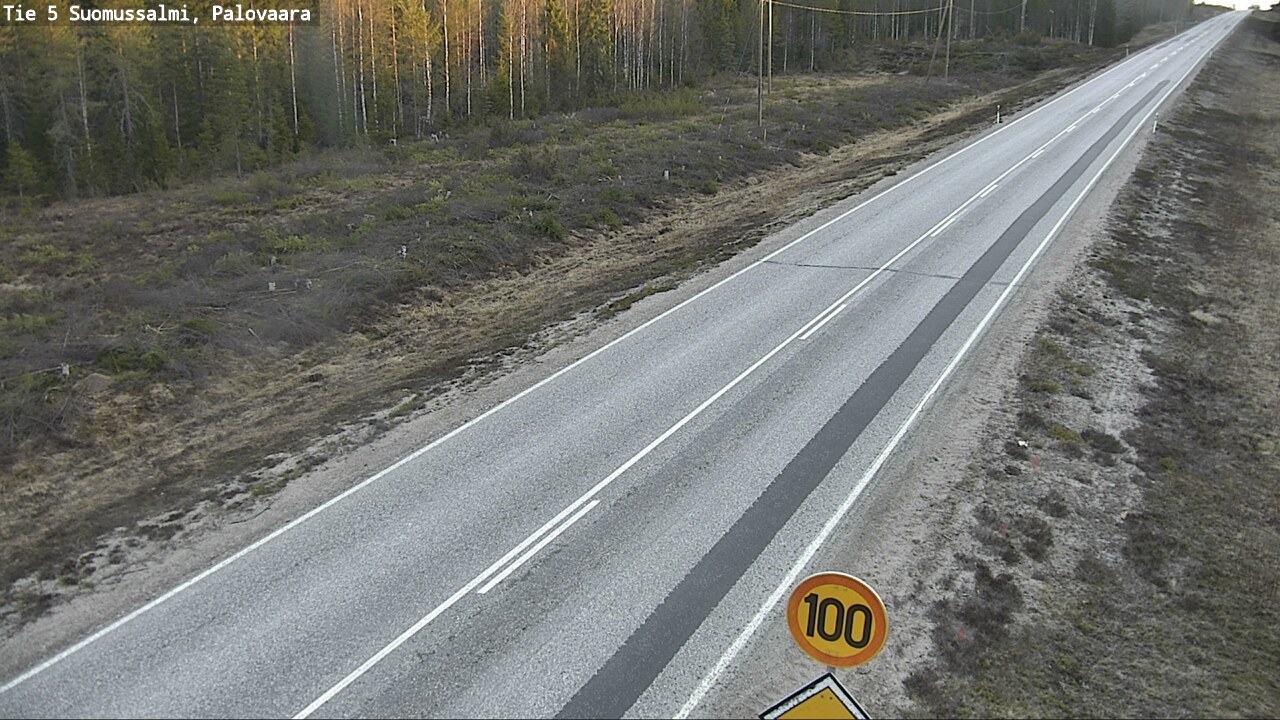 Weather Camera Image Road 5 Suomussalmi, Palovaara, Suomussalmi, Kainuu