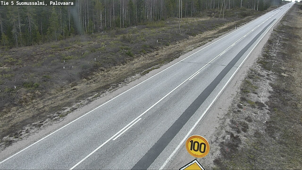 Weather Camera Image Road 5 Suomussalmi, Palovaara, Suomussalmi, Kainuu