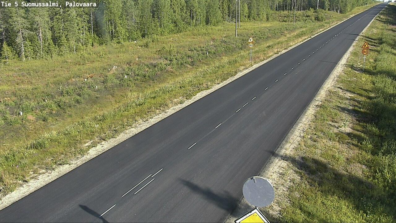Weather Camera Image Road 5 Suomussalmi, Palovaara, Suomussalmi, Kainuu