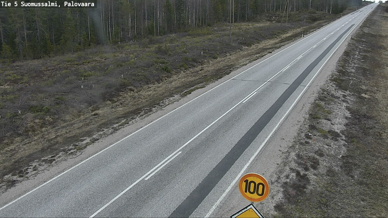 Weather Camera Image Road 5 Suomussalmi, Palovaara, Suomussalmi, Kainuu