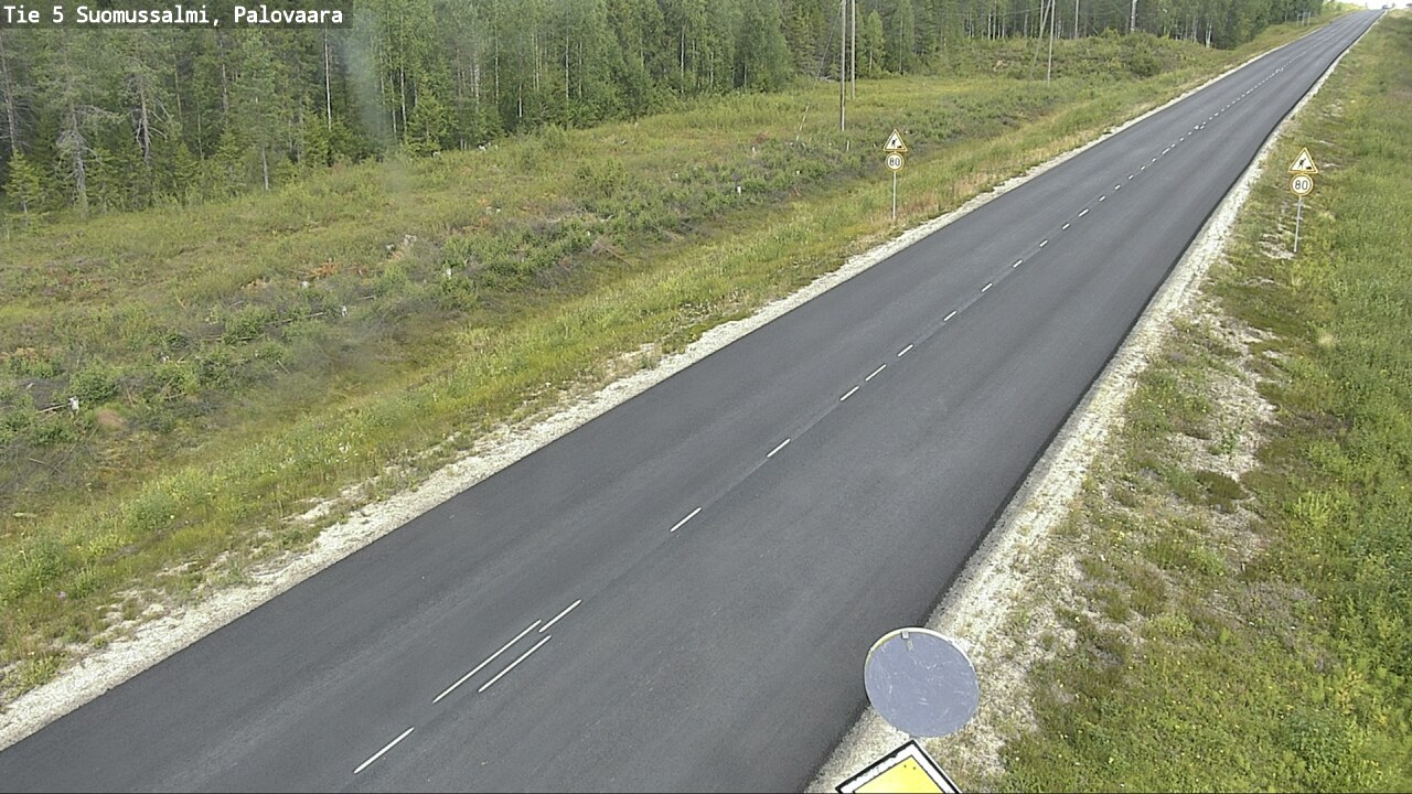 Kelikamerat Kuva Tie 5 Suomussalmi, Palovaara, Suomussalmi, Kainuu