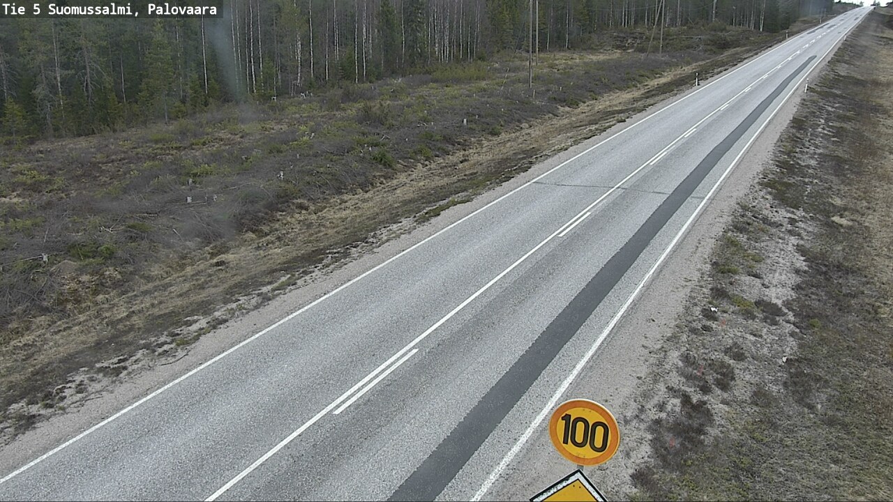 Weather Camera Image Road 5 Suomussalmi, Palovaara, Suomussalmi, Kainuu