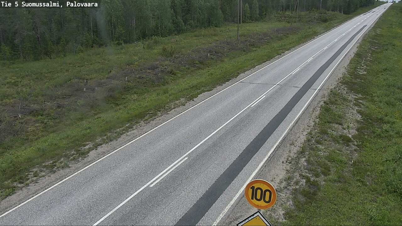 Weather Camera Image Road 5 Suomussalmi, Palovaara, Suomussalmi, Kainuu