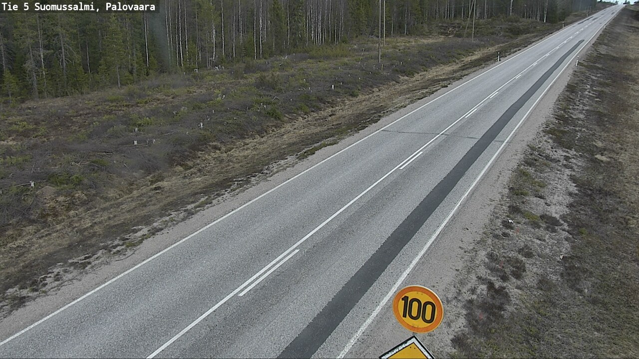 Weather Camera Image Road 5 Suomussalmi, Palovaara, Suomussalmi, Kainuu