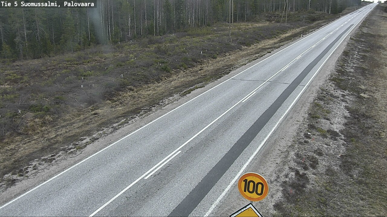 Weather Camera Image Road 5 Suomussalmi, Palovaara, Suomussalmi, Kainuu