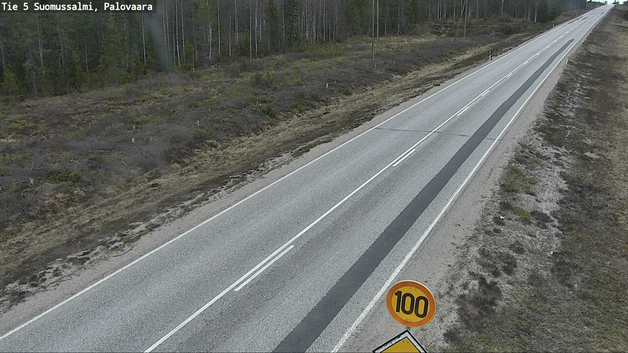 Weather Camera Image Road 5 Suomussalmi, Palovaara, Suomussalmi, Kainuu