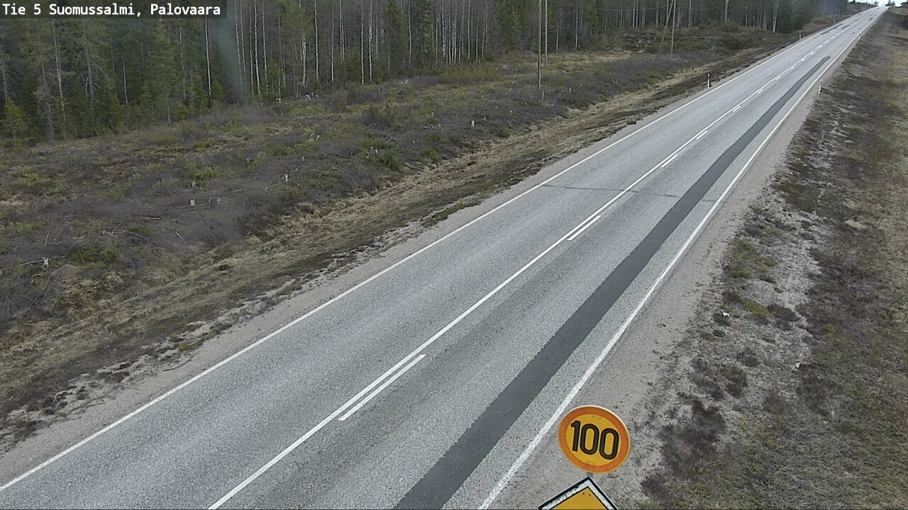 Weather Camera Image Road 5 Suomussalmi, Palovaara, Suomussalmi, Kainuu