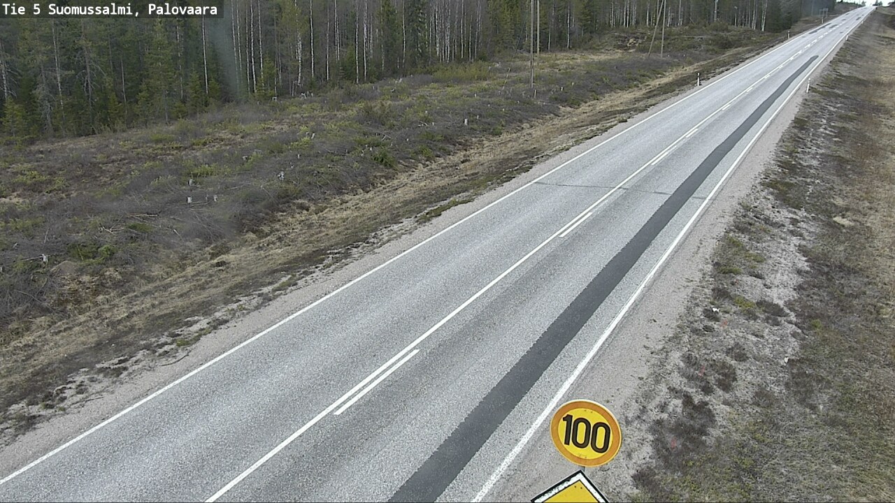 Weather Camera Image Road 5 Suomussalmi, Palovaara, Suomussalmi, Kainuu