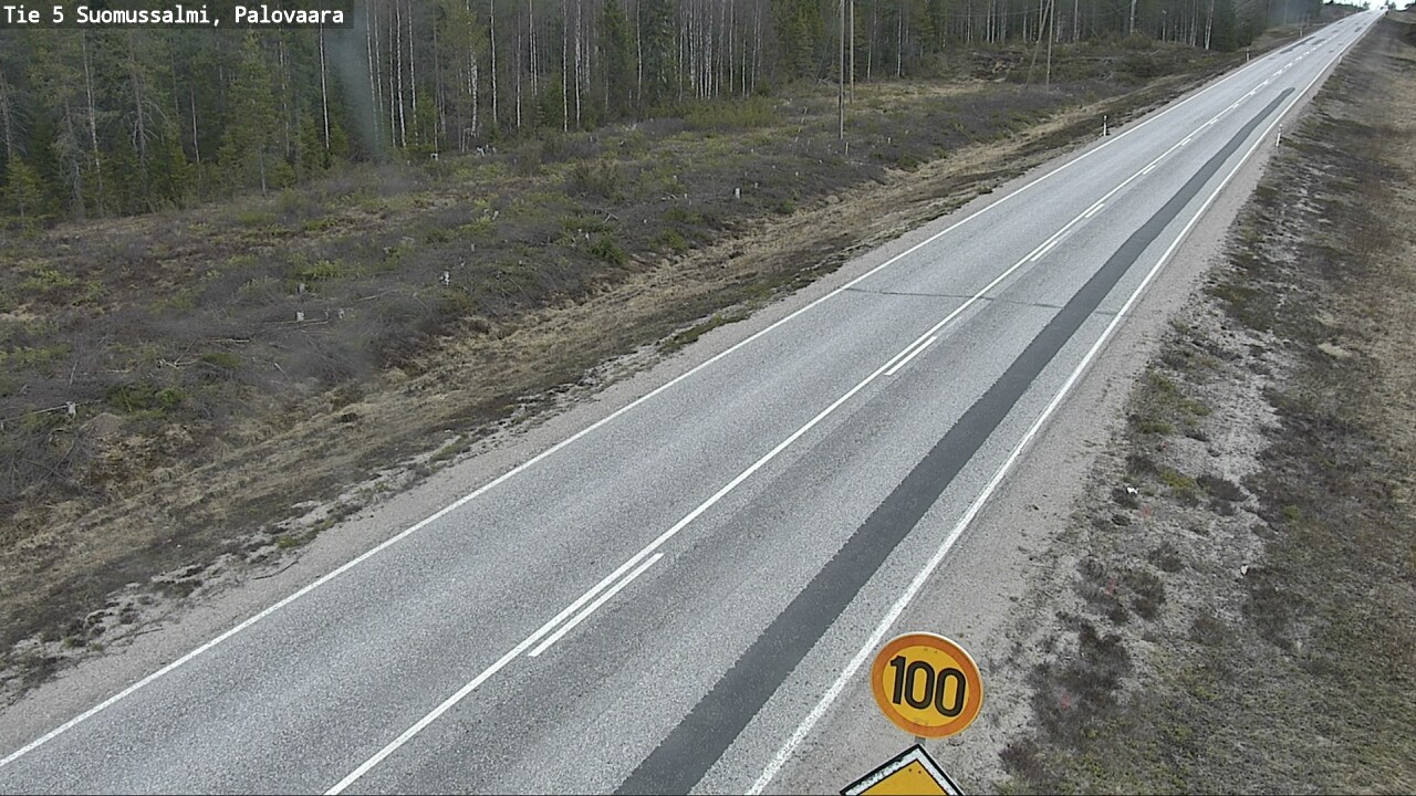 Weather Camera Image Road 5 Suomussalmi, Palovaara, Suomussalmi, Kainuu