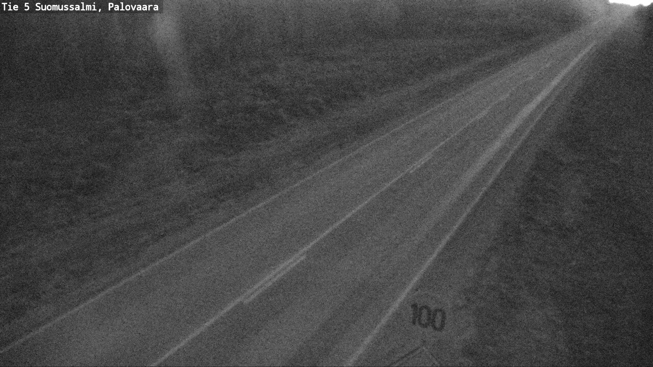Weather Camera Image Väg 5 Suomussalmi, Palovaara, Suomussalmi, Kainuu