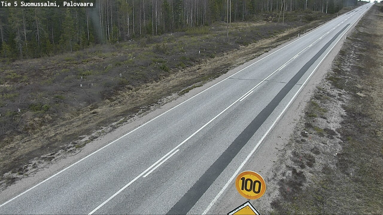 Weather Camera Image Road 5 Suomussalmi, Palovaara, Suomussalmi, Kainuu